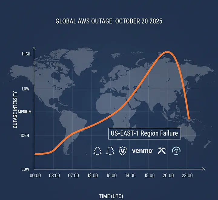 When the Cloud Sneezed: The AWS Outage of October 20, 2025
